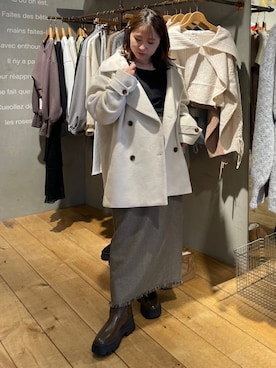 「archives（アルシーヴ）のアイテム（その他アウター）」を使った、archivesさん（レディース・149cm）の秋コーディネート