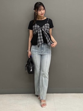 「archives（アルシーヴ）のアイテム（パンツ）」を使った、archivesさん（レディース・162cm）の夏コーディネート