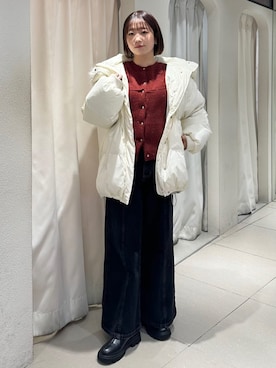 「archives（アルシーヴ）のアイテム（ジャケット/アウター）」を使った、archivesさん（レディース・157cm）の冬コーディネート