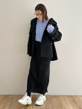 「archives（アルシーヴ）のアイテム（その他アウター）」を使った、archivesさん（レディース・160cm）の冬コーディネート