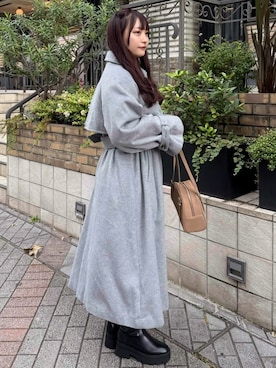 「アイテム（トレンチコート）」を使った、archivesさん（レディース・156cm）の秋コーディネート