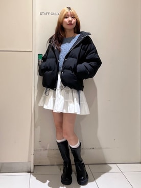 「archives（アルシーヴ）のアイテム（ジャケット/アウター）」を使った、archivesさん（レディース・159cm）の冬コーディネート