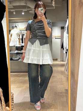 「archives（アルシーヴ）のアイテム」を使った、archivesさん（レディース・157cm）の夏コーディネート