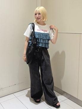 「archives（アルシーヴ）のアイテム」を使った、archivesさん（骨格ストレート・レディース・157cm）の夏コーディネート