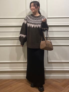 「ナロースカート」｜archivesさん（レディース・155cm）の秋コーディネート