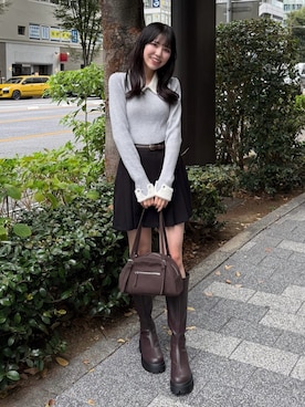 「archives（アルシーヴ）のアイテム（スカート）」を使った、archivesさん（レディース・161cm）の秋コーディネート