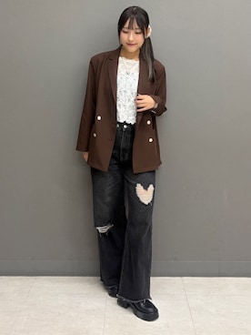 「archives（アルシーヴ）のアイテム（パンツ）」を使った、archivesさん（レディース・162cm）の秋コーディネート