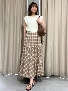 「archives（アルシーヴ）のアイテム」を使った、archivesさん（レディース・161cm）の夏コーディネート