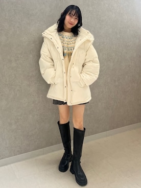 「archives（アルシーヴ）のアイテム（ジャケット/アウター）」を使った、archivesさん（レディース・160cm）の冬コーディネート