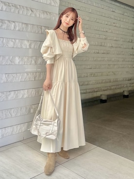 「archives（アルシーヴ）のアイテム（ワンピース/ドレス）」を使った、archivesさん（レディース・157cm）の春コーディネート