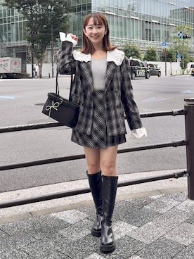 「archives（アルシーヴ）のアイテム（ジャケット/アウター）」を使った、archivesさん（レディース・157cm）の秋コーディネート