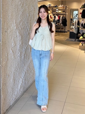 「archives（アルシーヴ）のアイテム（パンツ）」を使った、archivesさん（レディース・157cm）の夏コーディネート