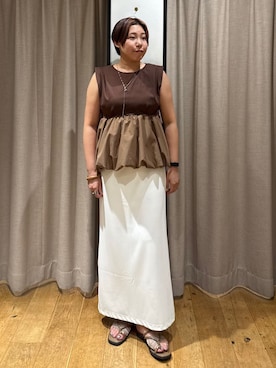「archives（アルシーヴ）のアイテム」を使った、archivesさん（レディース・155cm）の夏コーディネート