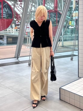 「archives（アルシーヴ）のアイテム」を使った、archivesさん（レディース・159cm）の夏コーディネート