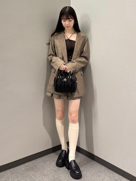 「archives（アルシーヴ）のアイテム（スカート）」を使った、archivesさん（レディース・157cm）の秋コーディネート