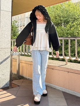 「archives（アルシーヴ）のアイテム（パンツ）」を使った、archivesさん（レディース・165cm）の秋コーディネート