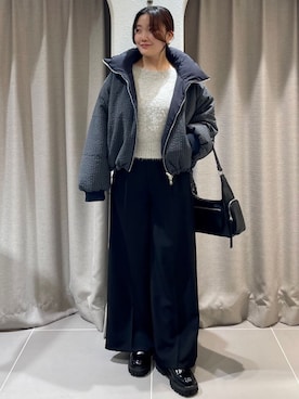 「archives（アルシーヴ）のアイテム」を使った、archivesさん（レディース・155cm）の冬コーディネート