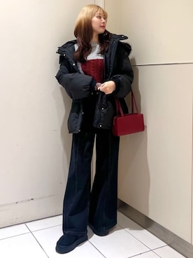 「archives（アルシーヴ）のアイテム（ダウンジャケット/コート）」を使った、archivesさん（レディース・159cm）の秋コーディネート