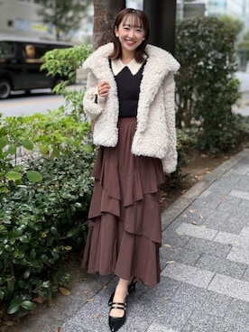 「ファーコート」｜archivesさん（レディース・157cm）の秋コーディネート