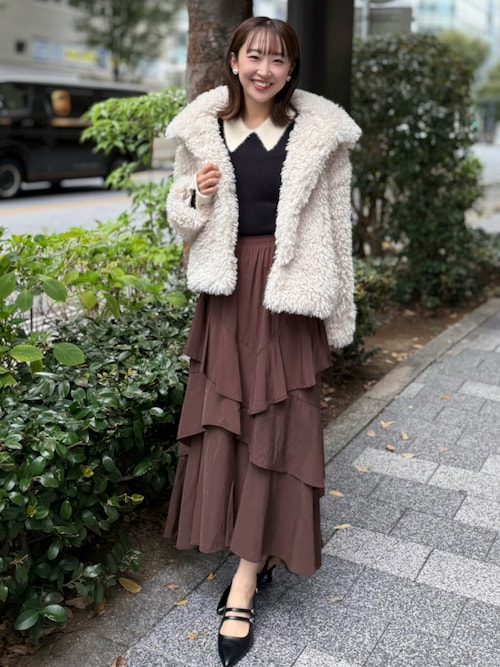 セール】【WEB限定・着映えNO.1】プードルファーショートコート