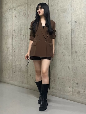 「archives（アルシーヴ）のアイテム（ジャケット/アウター）」を使った、archivesさん（レディース・160cm）の秋コーディネート