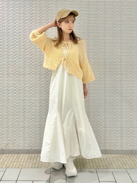 「archives（アルシーヴ）のアイテム（ワンピース/ドレス）」を使った、archivesさん（レディース・157cm）の春コーディネート