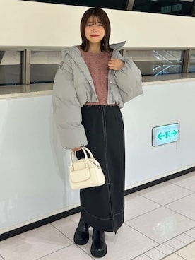 「archives（アルシーヴ）のアイテム（ジャケット/アウター）」を使った、archivesさん（レディース・158cm）の冬コーディネート