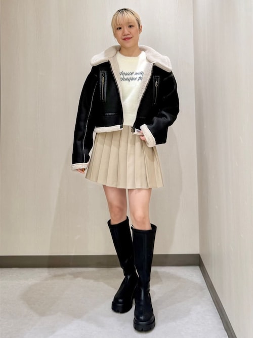 セール】ムートンライダースジャケット／（ムートンコート）｜archives