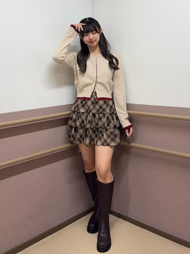 「archives（アルシーヴ）のアイテム（スカート）」を使った、archivesさん（レディース・162cm）の秋コーディネート