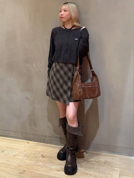 「ラップスカート」｜archivesさん（レディース・152cm）の秋コーディネート