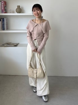 「archives（アルシーヴ）のアイテム（スウェットパンツ）」を使った、archivesさん（レディース・150cm）の冬コーディネート