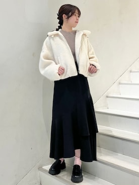 「archives（アルシーヴ）のアイテム（ジャケット/アウター）」を使った、archivesさん（レディース・162cm）の冬コーディネート