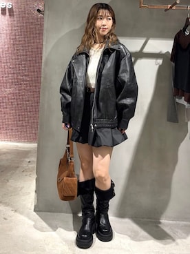 「archives（アルシーヴ）のアイテム（バッグ）」を使った、archivesさん（レディース・158cm）の秋コーディネート