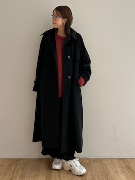 「archives（アルシーヴ）のアイテム（ジャケット/アウター）」を使った、archivesさん（レディース・160cm）の冬コーディネート