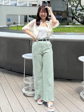 「archives（アルシーヴ）のアイテム（シューズ）」を使った、archivesさん（レディース・158cm）の夏コーディネート