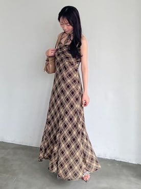 「archives（アルシーヴ）のアイテム（ワンピース/ドレス）」を使った、archivesさん（レディース・156cm）の夏コーディネート