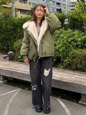 「archives（アルシーヴ）のアイテム（パンツ）」を使った、archivesさん（レディース・164cm）の秋コーディネート