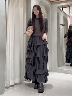 「archives（アルシーヴ）のアイテム（バッグ）」を使った、archivesさん（レディース・156cm）の秋コーディネート