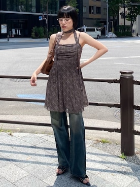「archives（アルシーヴ）のアイテム（ワンピース/ドレス）」を使った、archivesさん（レディース・155cm）の夏コーディネート