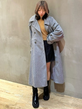 「archives（アルシーヴ）のアイテム（その他アウター）」を使った、archivesさん（レディース・152cm）の冬コーディネート