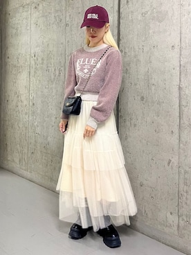 「ロゴニット」｜archivesさん（レディース・153cm）の冬コーディネート