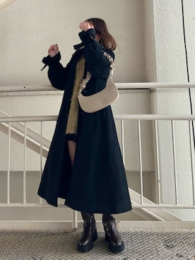 「archives（アルシーヴ）のアイテム（その他アウター）」を使った、archivesさん（レディース・159cm）の冬コーディネート
