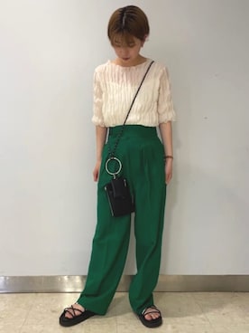 「archives（アルシーヴ）のアイテム（PC・スマホグッズ/家電）」を使った、archivesさん（レディース・155cm）の夏コーディネート