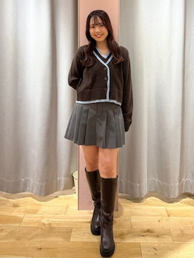 「archives（アルシーヴ）のアイテム（スカート）」を使った、archivesさん（レディース・158cm）の秋コーディネート