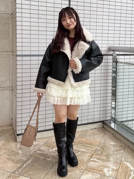 「archives（アルシーヴ）のアイテム（ジャケット/アウター）」を使った、archivesさん（レディース・154cm）の秋コーディネート