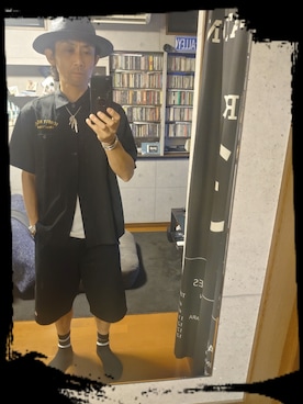 「LARRY SMITH（ラリースミス）のアイテム」を使った、RA$H-KOOさん（メンズ・174cm）の夏コーディネート