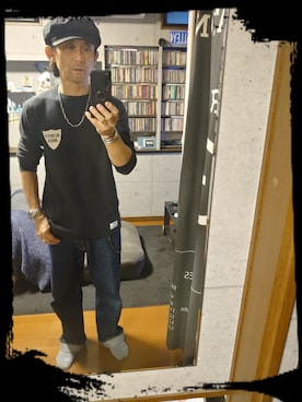 「SCHOTT」｜「アイテム（ブーツ）」を使った、RA$H-KOOさん（メンズ・174cm）の夏コーディネート