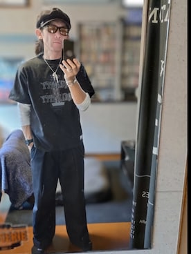 「LARRY SMITH（ラリースミス）のアイテム」を使った、RA$H-KOOさん（メンズ・174cm）の春コーディネート