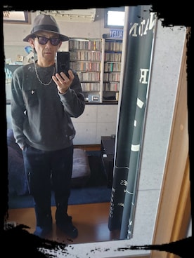 「LARRY SMITH（ラリースミス）のアイテム」を使った、RA$H-KOOさん（メンズ・174cm）の冬コーディネート