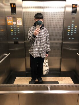 「BEAMS SURF SK8（ビームスサーフアンドスケート）のアイテム」を使った、WeiYeiさん（メンズ・174cm）の春コーディネート